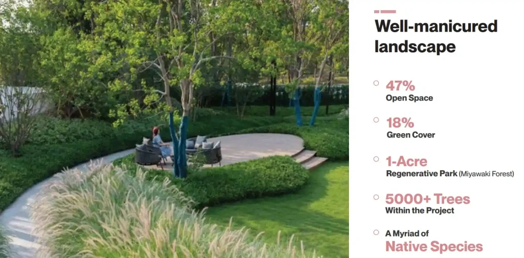 Assetz code name The First Bloom Well manicured landscape