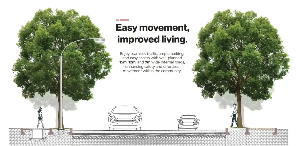 Assetz code name The First Bloom well planned internal roads